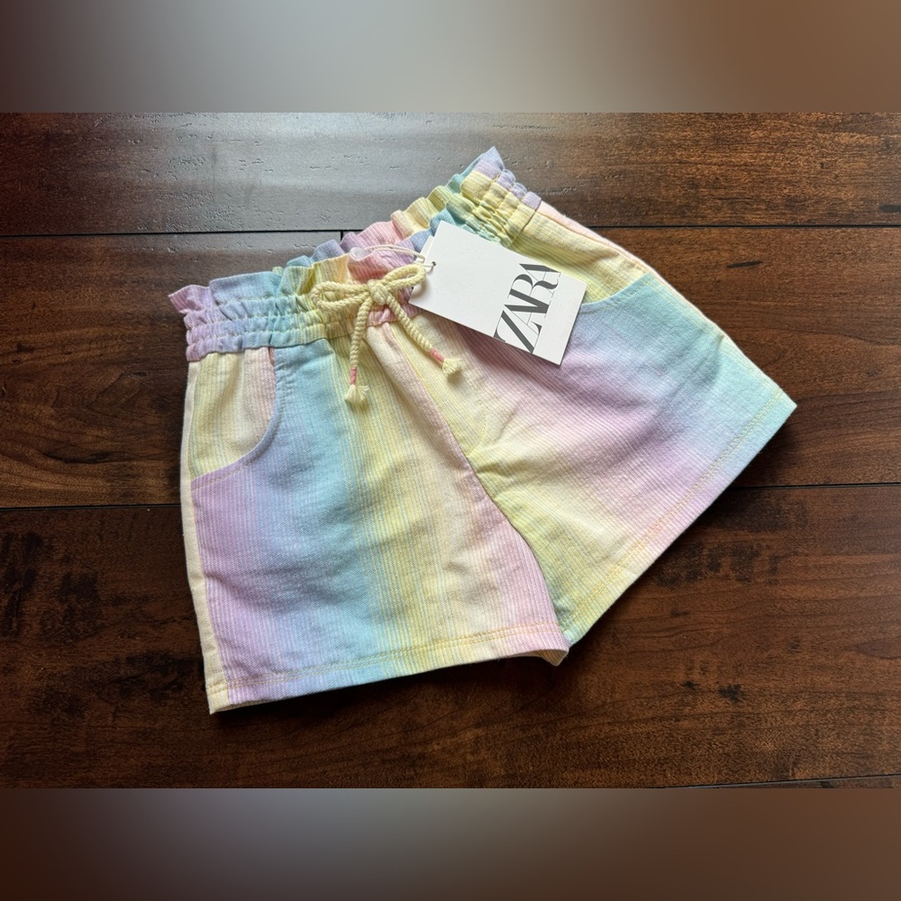 NWT ZARA Girl Colorful Shorts 18-24M